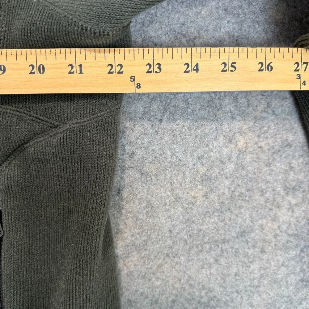 Vintage Polo Ralph Lauren Fleece Jacket Mens Large Zip Pocket RL Dark Green Coat